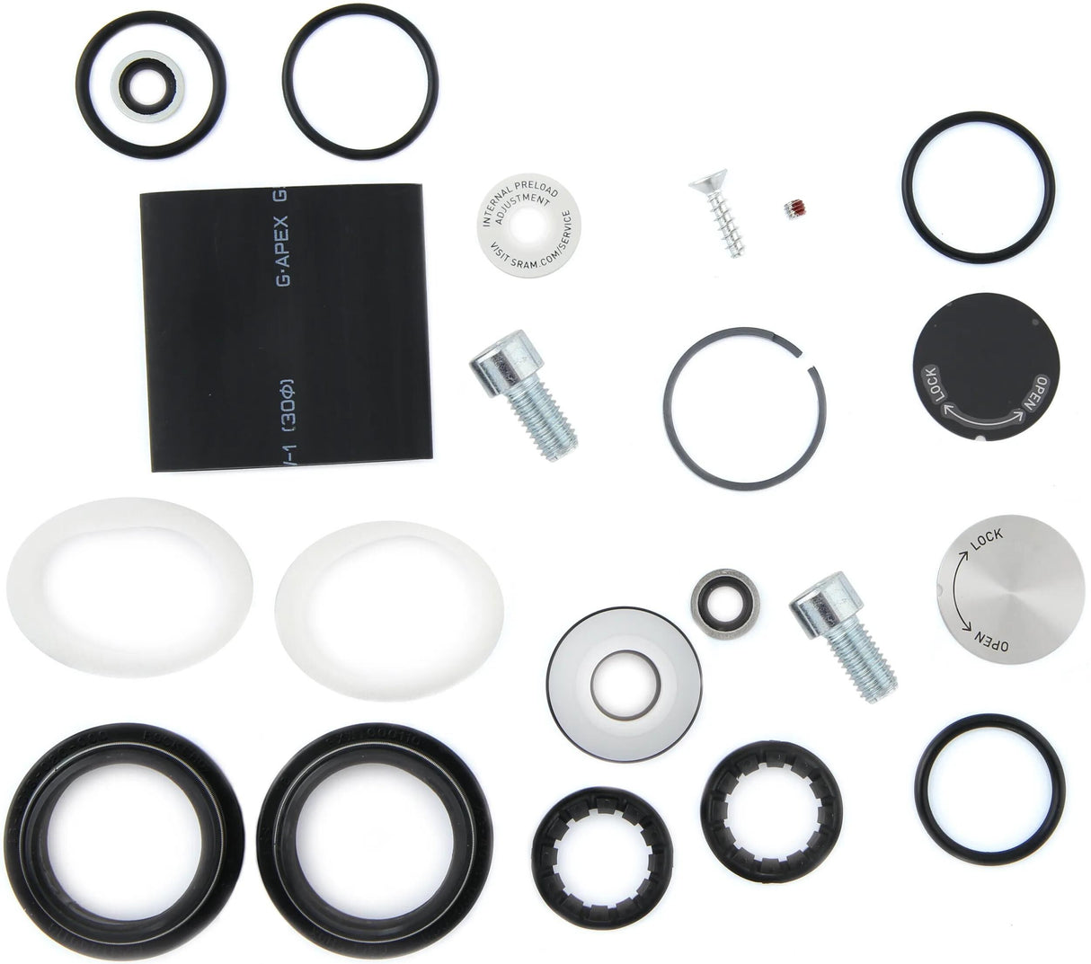 Kit de service Rockshox Kit de service complet Rocksh. ressort en acier parangon
