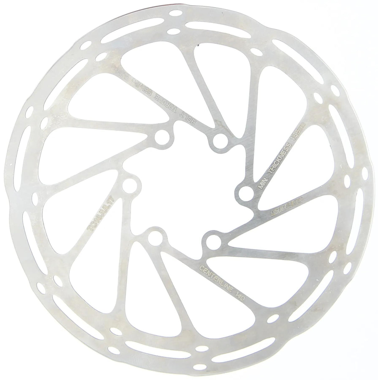 Disque de frein Sram rotor central ceterline acier inoxydable,arrondi,140mm