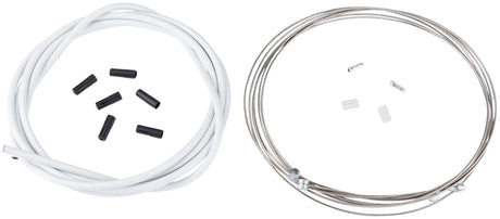Contec jeu de câbles de frein stop+ ct jeu de câbles de frein stop+ acier avant+arrière compl blanc