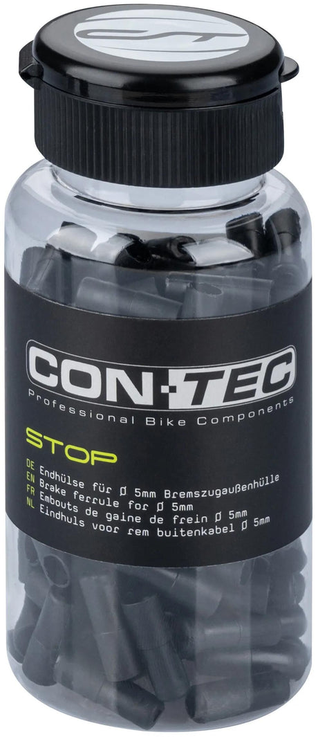 Contec embout butée ct cache-câble butée pushfit boîte 150 pcs noir