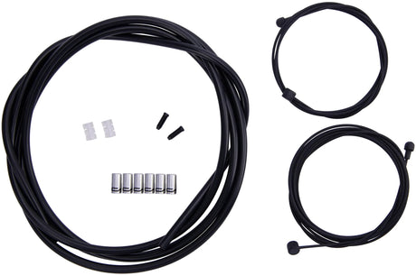 Contec jeu de câbles de frein stop++ ct jeu de câbles de frein stop++ acier avant+arrière compl noir
