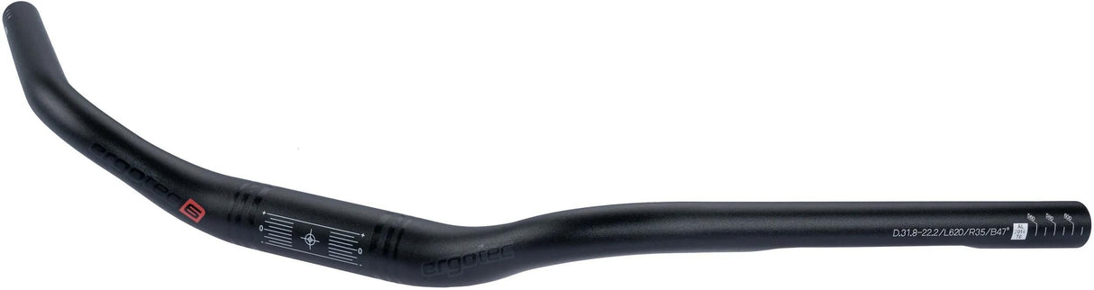 Ergotec guidon trekking guidon trekking 31,8mm noir