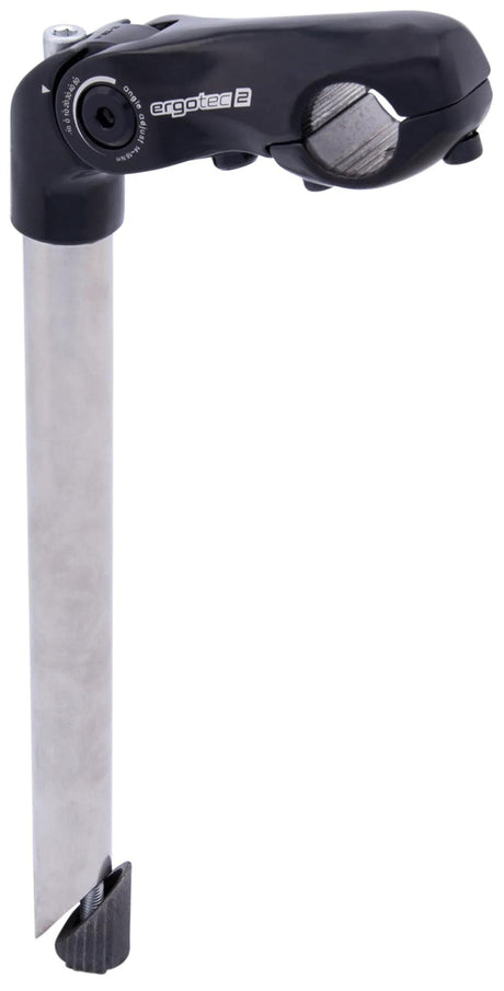 Ergotec tige kobra réglable inox 25,4 300x90 25,4 mm - noir argent