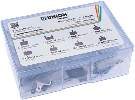 Jeu de plaquettes de frein à disque Union dbp-55e kevlar organique pour vélo électrique (25pr)