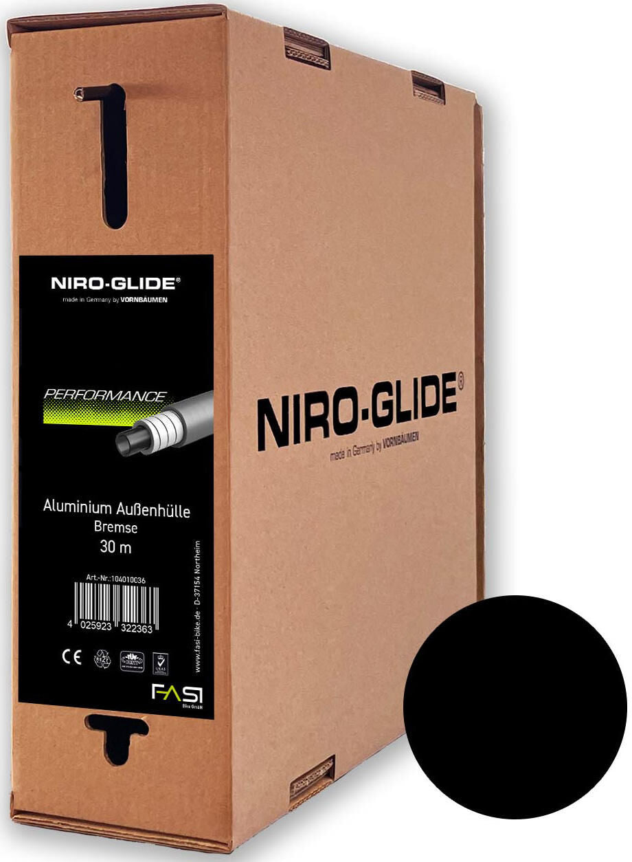 Boîtier extérieur de frein Niro-glide performant. 30m bl. anthre.