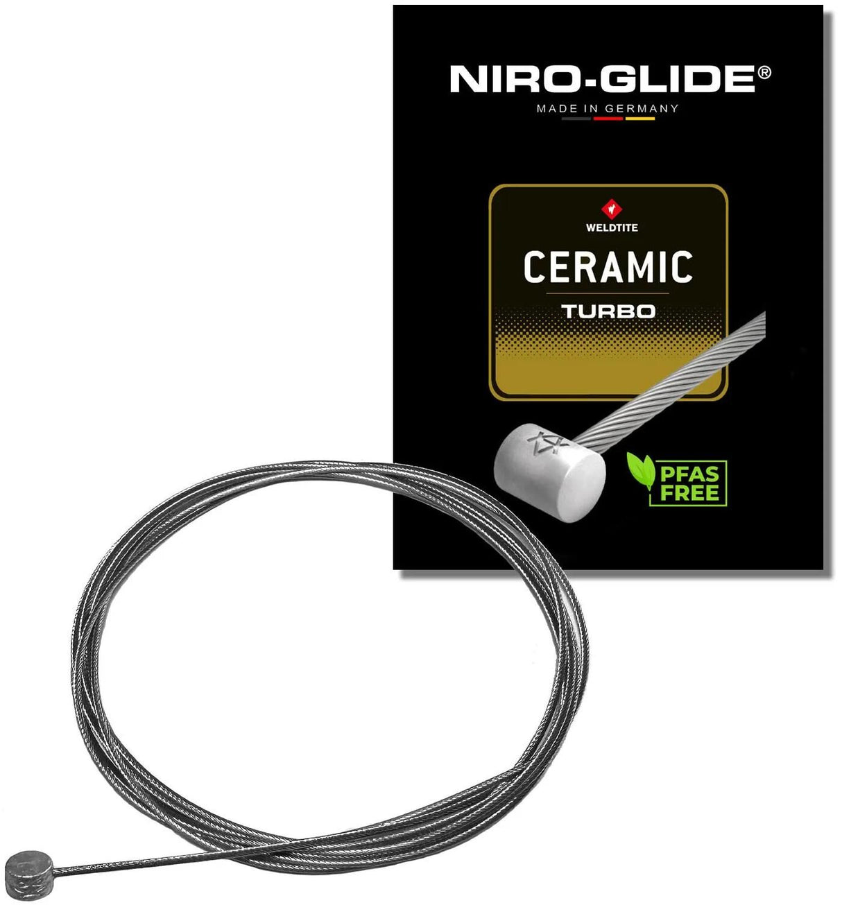 Niro-glide câble intérieur de frein turbo niro glide freins en céramique embout à rouleau 3000 mm