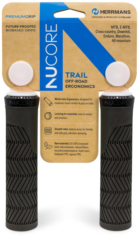 Herrmans jeu de poignées nucore trail wave 130 130mm noir