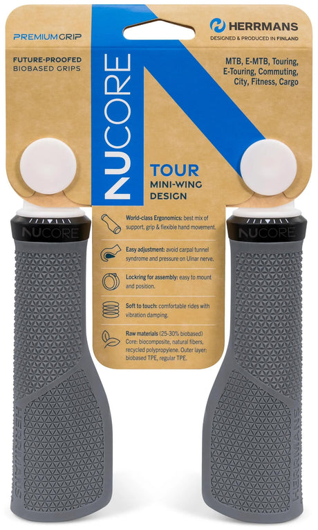 Herrmans nucore tour poignée grip herramns nucore tour 130mm pic gris