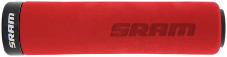 Sram grips poignées de verrouillage caoutchouc mousse rouge noir