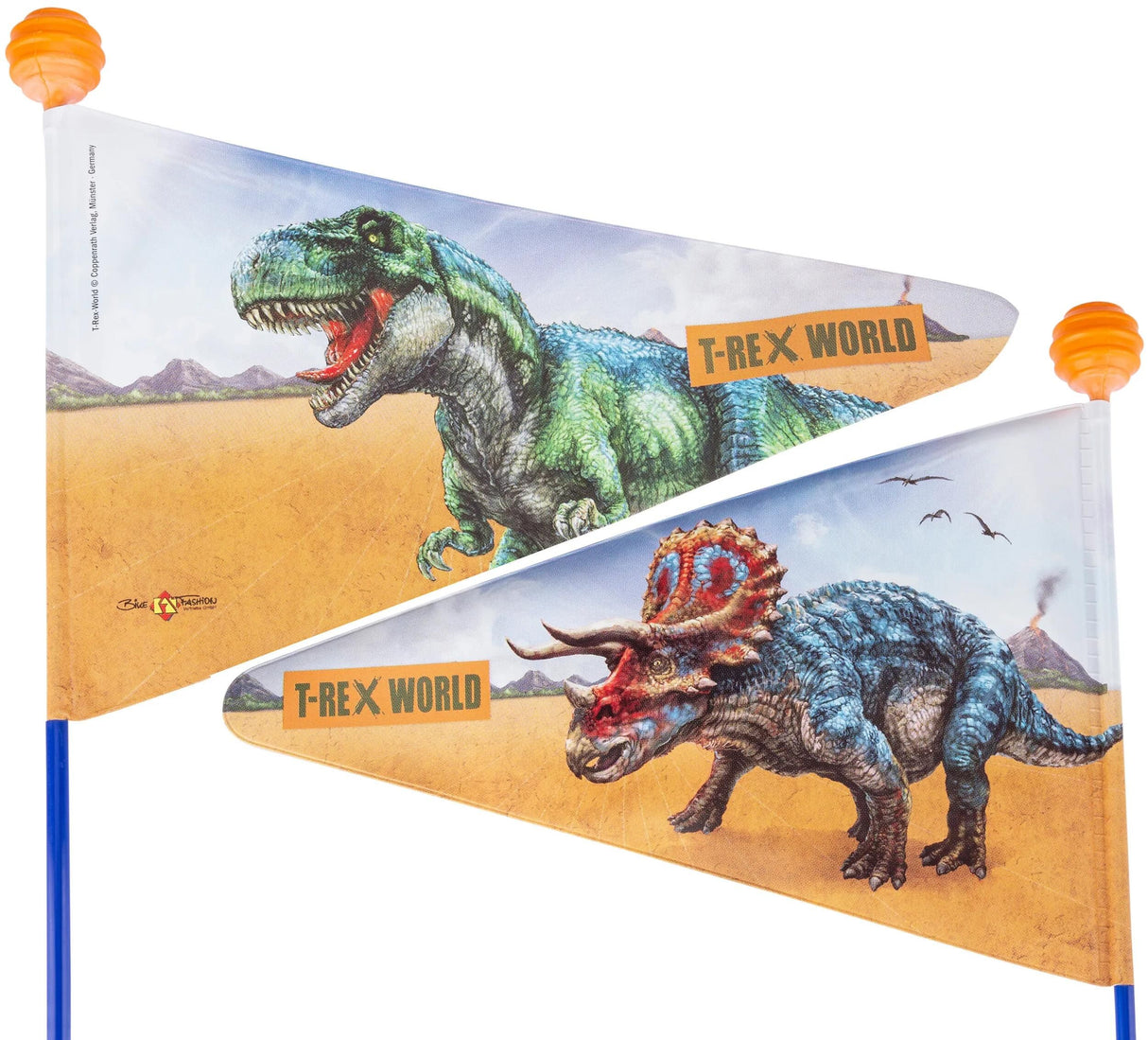Drapeau de sécurité pour vélo, mode, drapeau de sécurité, monde t-rex