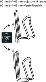 Adaptateur de porte-bidon M-wave ada slide bot.cage adaptateur ada slide noir