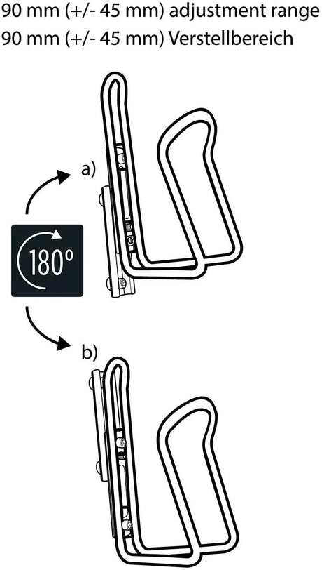Adaptateur de porte-bidon M-wave ada slide bot.cage adaptateur ada slide noir