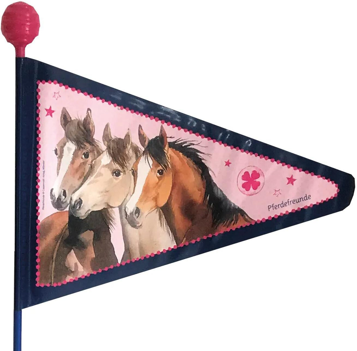 Drapeau de sécurité de mode vélo drapeau de sécurité 2-split pferdefreunde