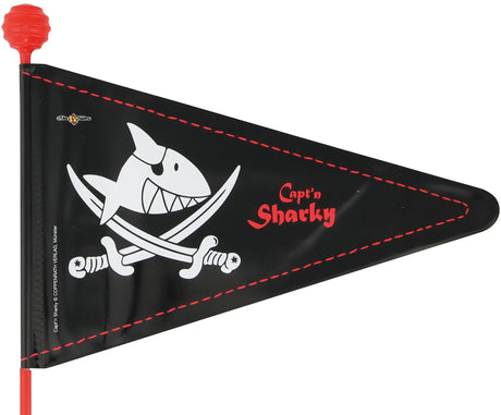 Drapeau de sécurité de mode vélo drapeau de sécurité 2-split caept'n sharky