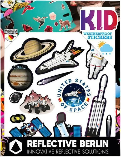 Autocollants réfléchissants berlinois k.i.d. réf. autocollant re.berlin espace enfant