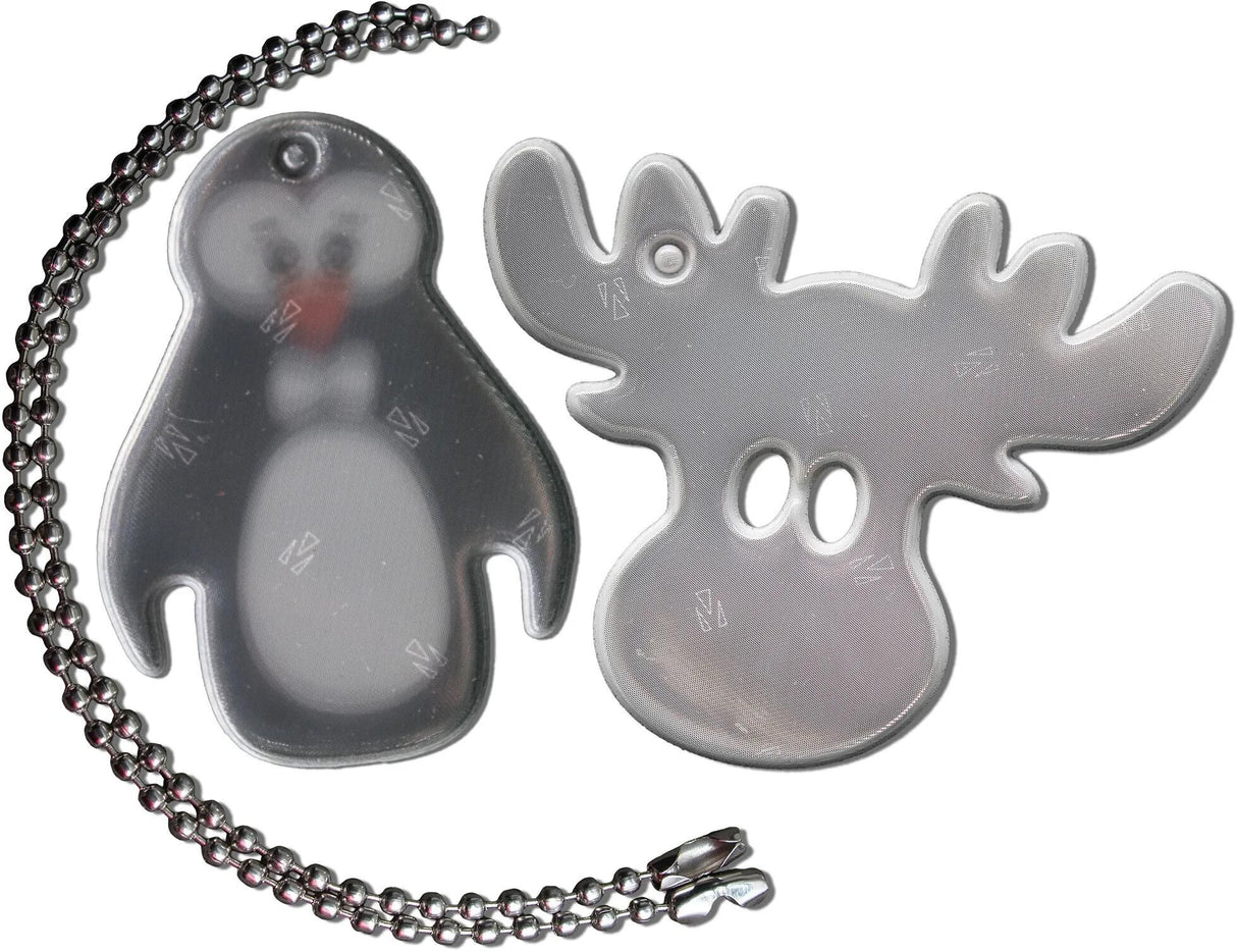 Remorque réflexe 4 actes refl.tag pingouin+élan avec chaîne