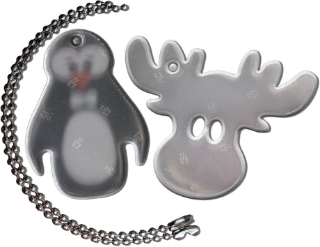 Remorque réflexe 4 actes refl.tag pingouin+élan avec chaîne