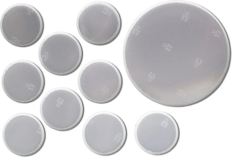 4 autocollants réfléchissants à 4 faces refl.sticker cercles 9 pcs.