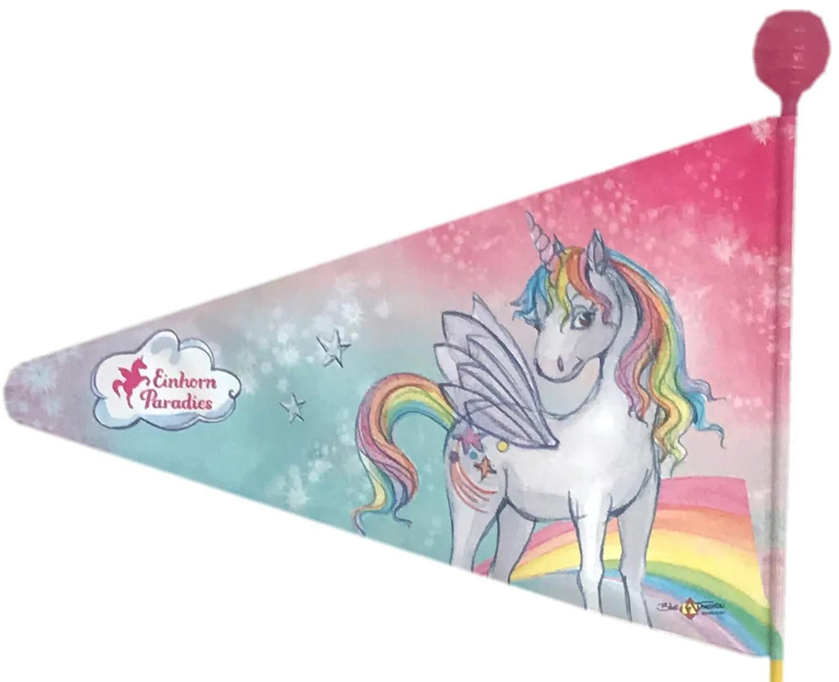 Drapeau de sécurité pour vélo, mode, drapeau de sécurité, paradis d'einhorn