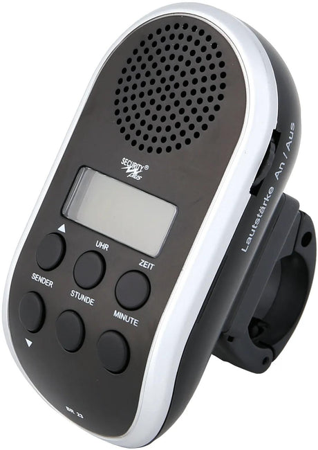 Security plus radio vélo br23 radio vélo br23 noir argent