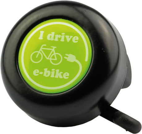 Sonnette de vélo Reich je conduis une cloche de vélo électrique je conduis un vélo électrique noir
