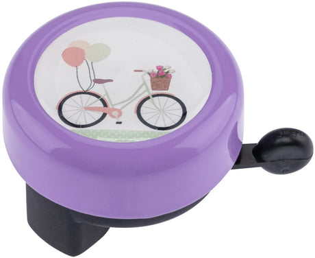 Cloche de vélo Reich vélo de ville motif riche cloche vélo lilas pastel