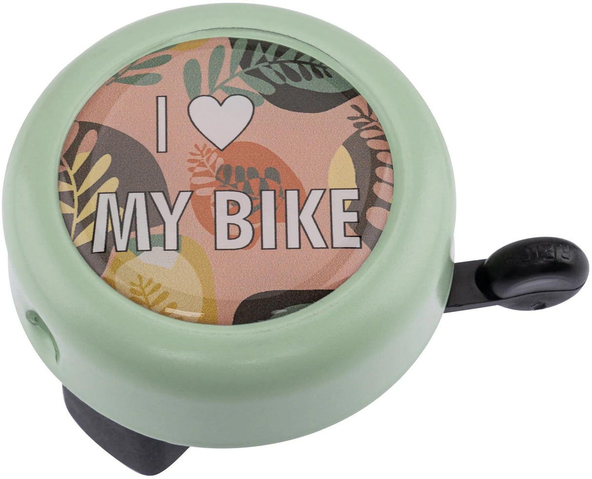 Sonnette de vélo Reich j'aime mon vélo riche motif cloche j'aime mon vélo pastel gr