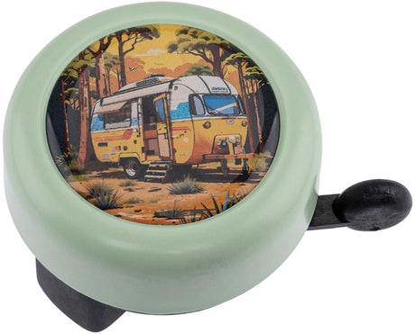 Reich cloche de vélo couleur camping motif riche cloche couleur camping vert pastel