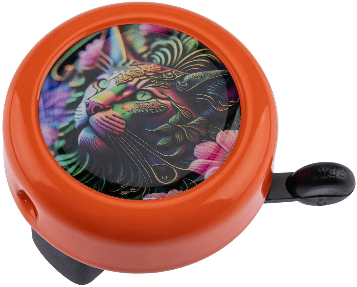 Cloche de vélo Reich couleur chat riche motif cloche couleur chat course orange