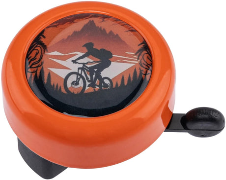 Reich cloche de vélo couleur motard riche motif cloche couleur motard course orange