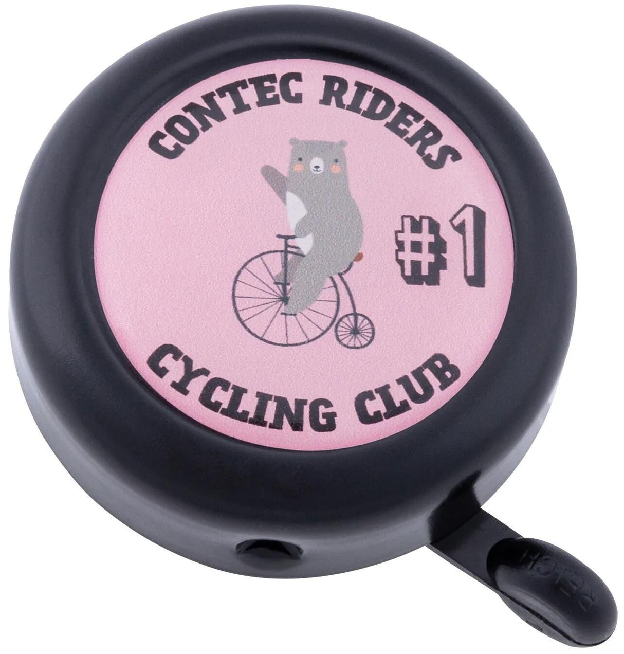 Contec cloche de vélo pour enfants kid-a-ring ct bell kid-a-ring ours de cirque, noir bleu