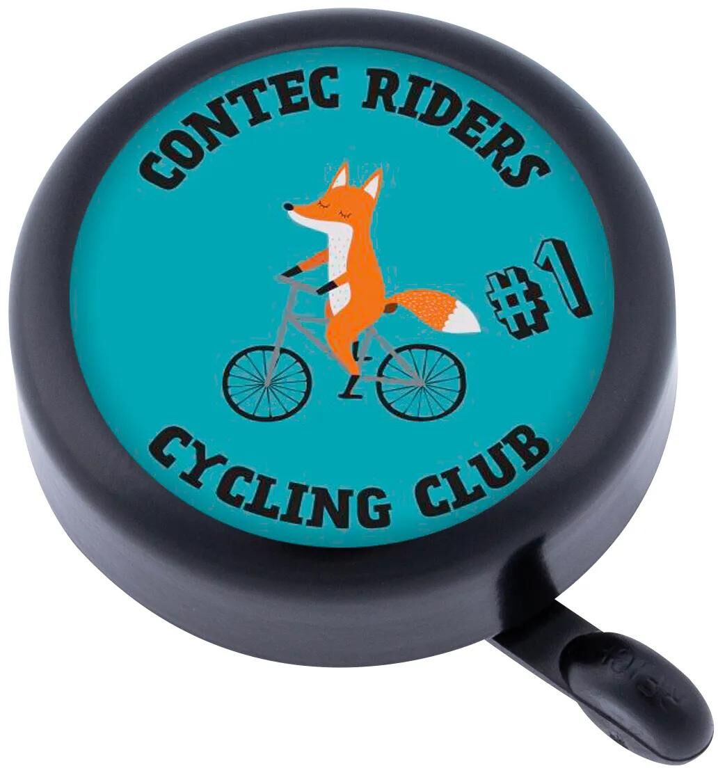 Contec cloche de vélo pour enfants kid-a-ring ct bell kid-a-ring circus fox, noir bleu