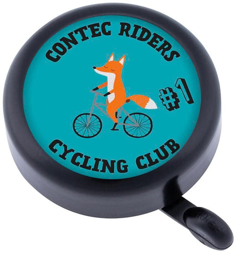 Contec cloche de vélo pour enfants kid-a-ring ct bell kid-a-ring circus fox, noir bleu