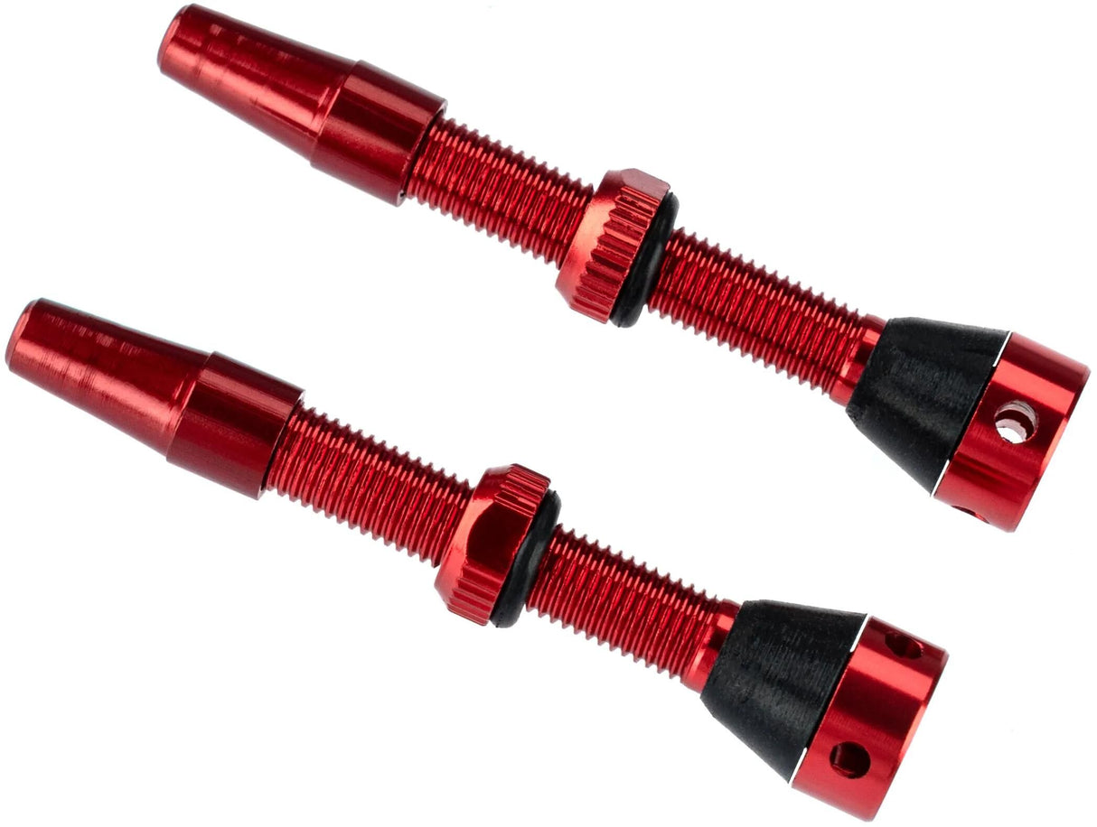 Brave valve tubeless valve tubeless 44mm rouge