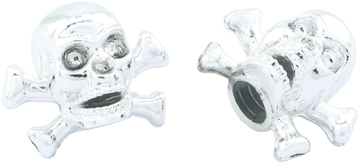 Bouchon de valve Contec valve.caps ct bouchons de valve crâne+os chrome