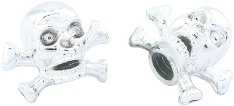 Bouchon de valve Contec valve.caps ct bouchons de valve crâne+os chrome
