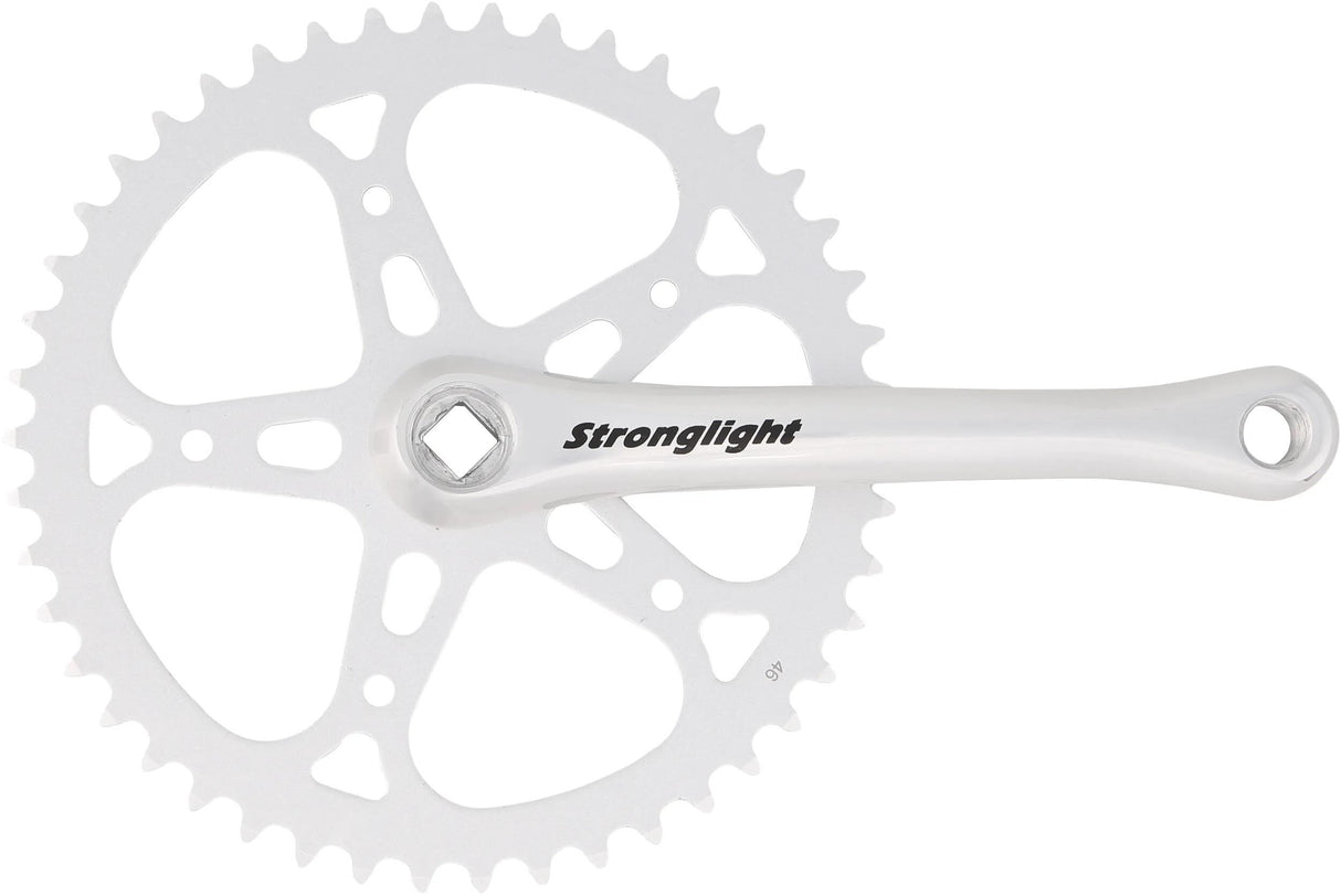 Pédalier Stronglight pédalier 46t 1 vitesse 170mm sil.