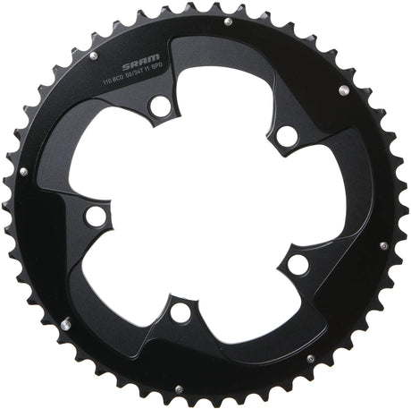 Plateau Sram route double plateau roaddoub. 50t d'aluminium p. rouge noir