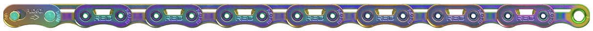 Chaîne Sram rouge e1 126 maillons arc-en-ciel arc-en-ciel 126 maillons