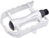 Pédale à roulement en laiton alu argent 62 x 96mm