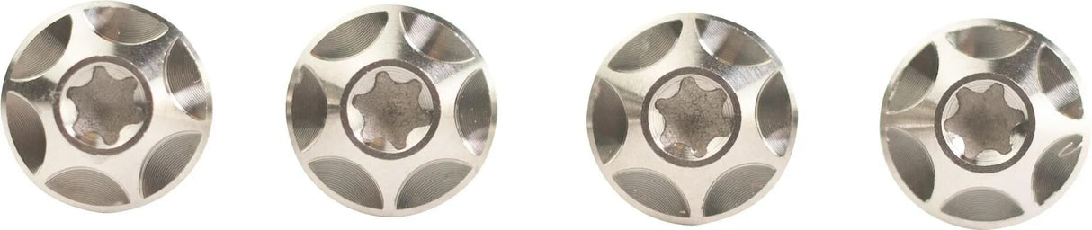 Vis de boulon de montage Silca argent 4pcs.
