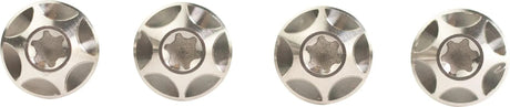 Vis à boulon Silca argent 4pcs.