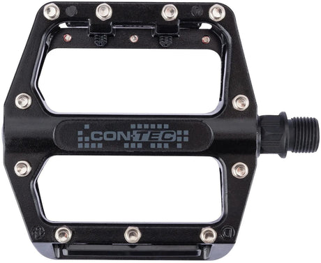 Contec plateforme pédale 2noir ct pédales 2noir vtt w. épingles échangeables