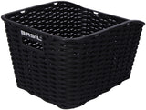 Basil Weave WP - Panier à vélo - à l'arrière - noir