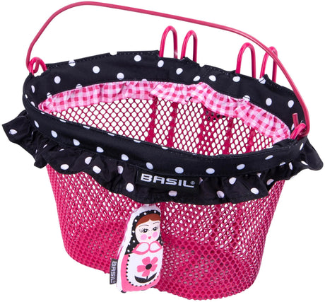 Basil Jasmin - Panier de vélo pour enfants - avant ou à l'arrière - rose