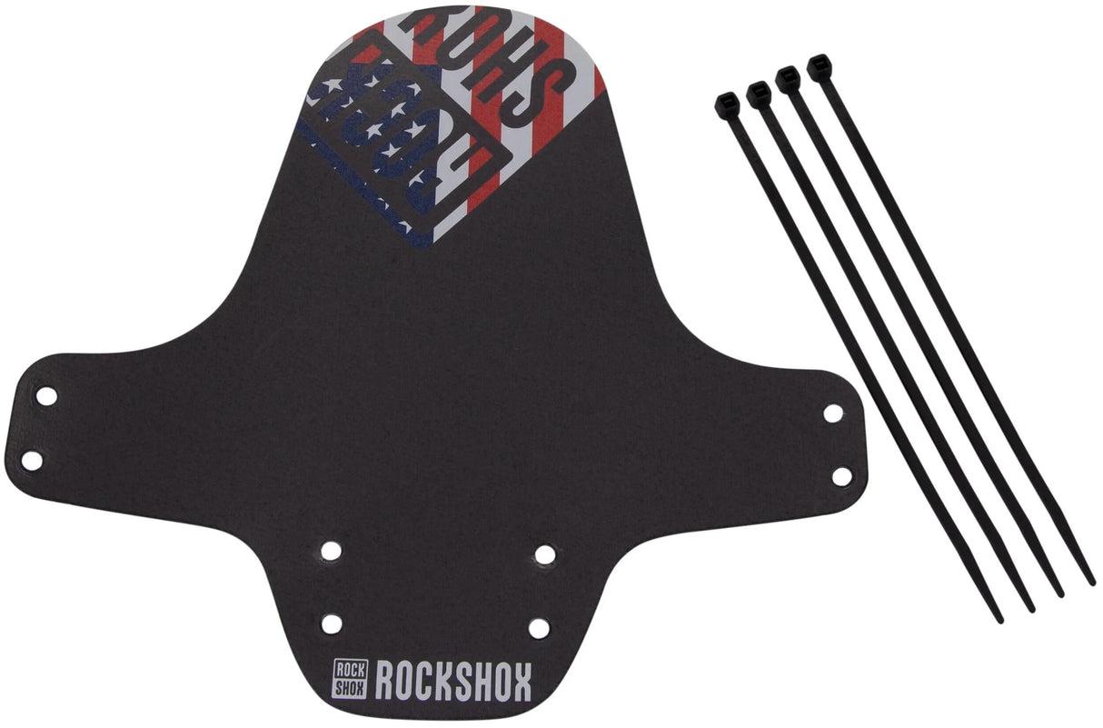 Garde-boue RockShox, garde-boue à clipser pour garde-boue avant RS noir, drapeau d'utilisation