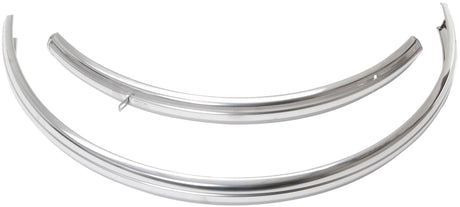 Büchel jeu de garde-boue jeu de garde-boue 28 inox court avant sans trou de fixation