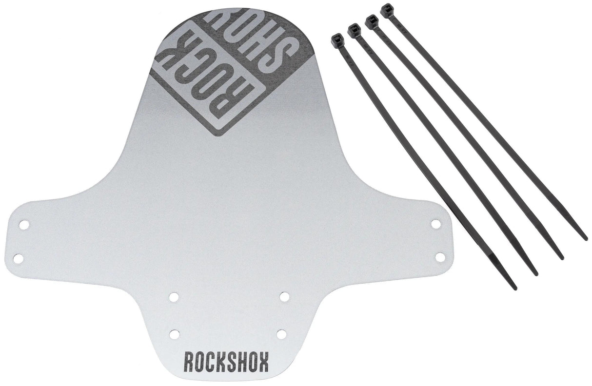 Garde-boue Rockshox, garde-boue à clipser pour garde-boue de roue avant rs bl. sil.blanc gr. bl.logo