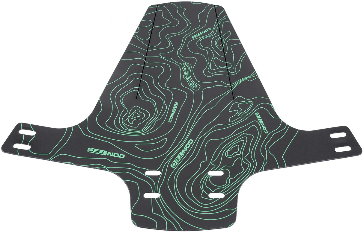 Contec garde-boue bouclier ct anti-éclaboussures lignes de bouclier : noir vert