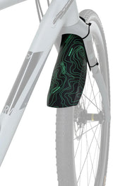Contec garde-boue bouclier ct anti-éclaboussures lignes de bouclier : noir vert